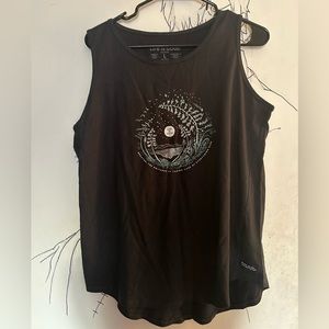 Life is good tank top sleeveless tee Size L brand new